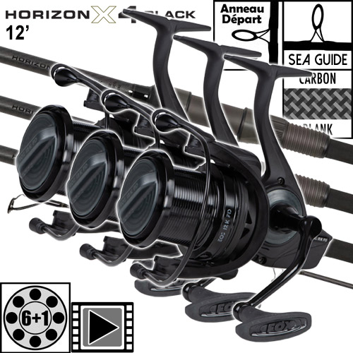 Ensemble Fox Horizon X4 Black 50mm 12' 3.5lbs Full Shrink EOS FD 12K (les 3)