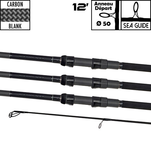 Daiwa embleem karperhengel 50 mm 12' 3,5 lbs (x3)