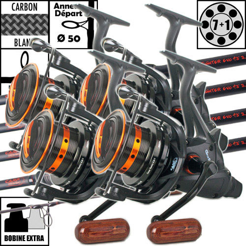 Carp Design Slim Fighter Evo 13' 3.5lbs GFR9000 Set (x4)