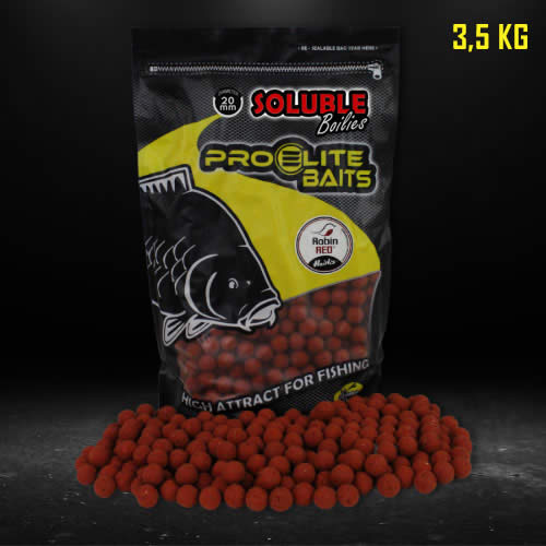 Bouillettes Soluble Pro Elite Baits Robin Red 20mm 3.5Kg