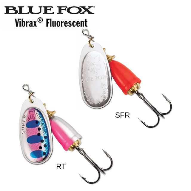 Leurre Vibrax Fluo Blue Fox 2 6g