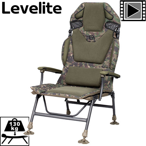 Level Chair Trakker Levelite Longback Camo
