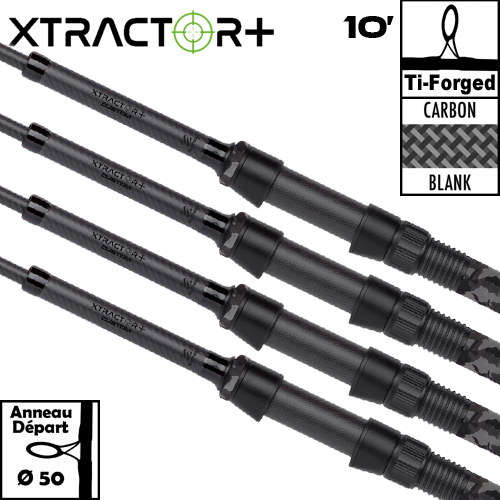 Canne Sonik Xtractor+ Custom 50mm 10' 4lbs Full Camo Duplon (les 4)