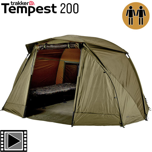 Trakker Tempest 200 Bivvy 2 Man (Bivvy + Skullcap)