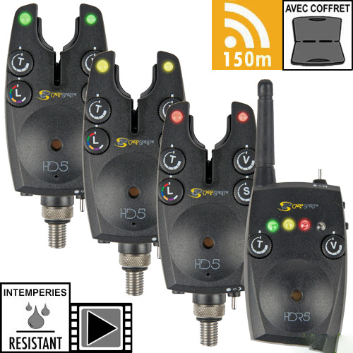 Carp Spirit HD5 3 + 1 Conjunto de Detectores