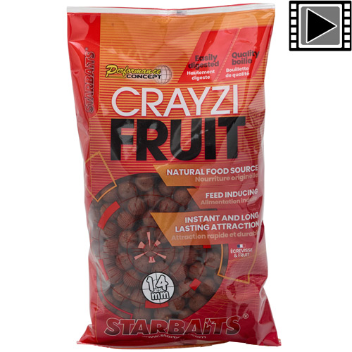 Starbaits Crayzi Fruit Boilies 14mm 800g