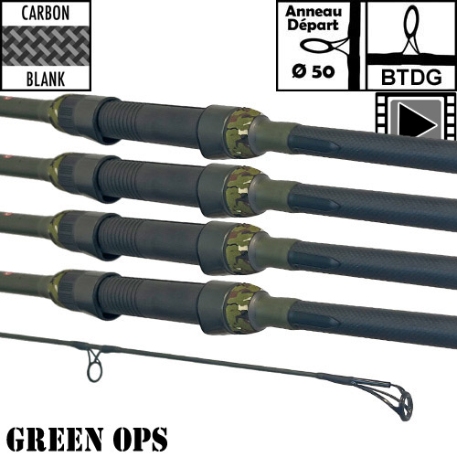 Ccarp Green OPS 50mm 12' 3.5lbs Vara (x4)