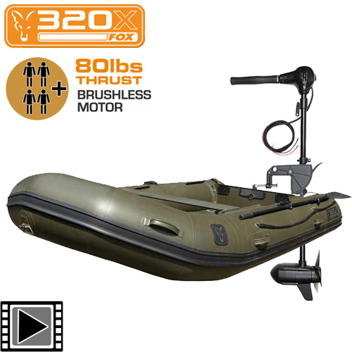 Fox 320X Boat Aluminium Floor Brushless Motor 80lbs Pack