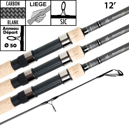 Canne Prowess Scorpium X 50mm 12' 3.5lbs Full Cork (les 3)
