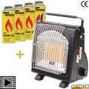 Pack Alpen Camping Chauffage Portable + 4 Gaz