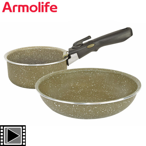 Set de Cuisine Trakker Armolife Marble Cookset Compact 2 pièces 