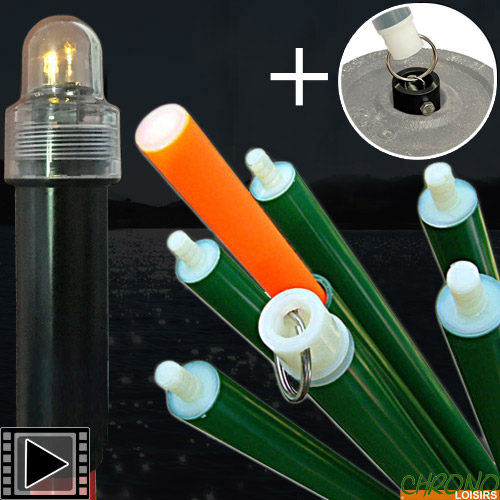 Atropa Atrotube Telescopic Marker 6.30m Full kit Oranje + Spot Tube V3 Geel + Gewicht