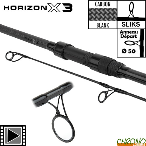 Canne carpe Fox Horizon X3 12ft 2,25lb - Fox - Top Marques - Pêche