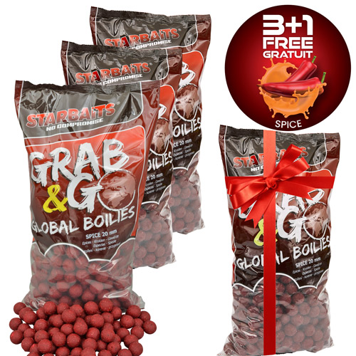 Bouillettes Starbaits Grab & Go Spice 20mm 2.5kg (x3)