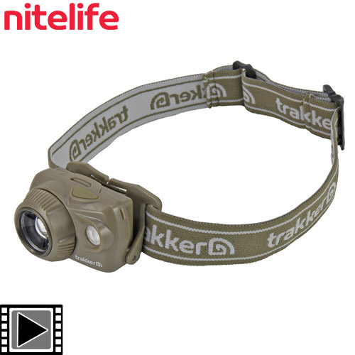 Trakker Headlamp Nitelife Head Torch 580 Zoom Rechargeable