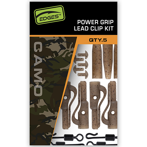 Kit Montage Fox Edges Camo Power Grip Lead Clip (par 5)
