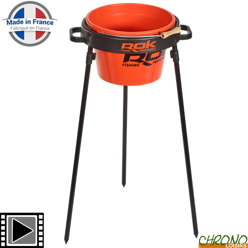 Rok round bucket stand complete bucket orange 13l – Chrono Carp ©