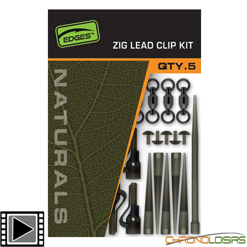 Kit Montaje Fox Edges Naturals Zig Lead Clip Kit (x5)