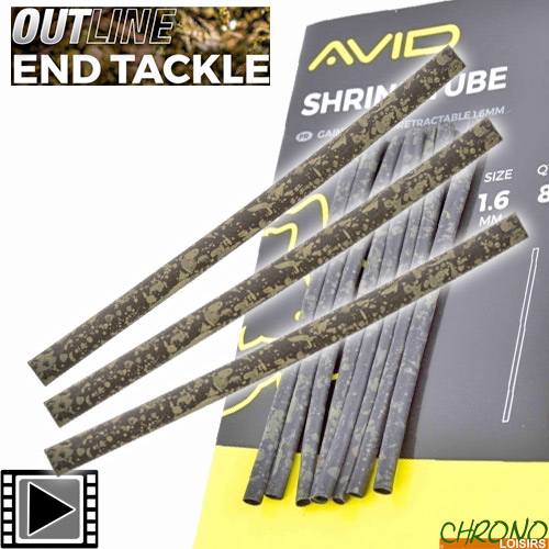 Avid Outline Shrink Tube 8pk ALL SIZES Carp fishing tackle 