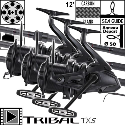 Ensemble Shimano TX-5B Carp Intensity 12' 3.5lbs Ultegra 14000 XTE (les 3)