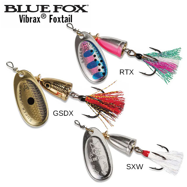 Leurre Vibrax Foxtail Blue Fox 2 6g