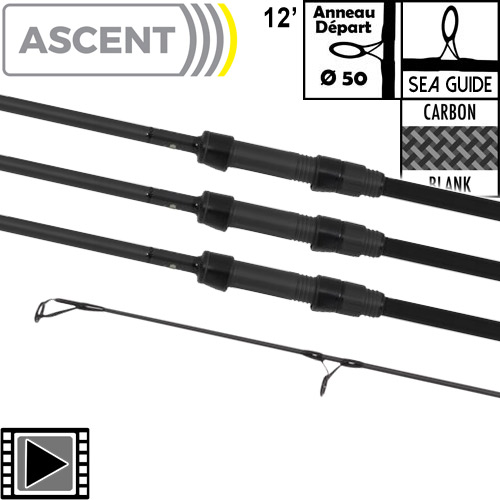 Canne Avid Carp Ascent 50mm 12' 3.5lbs Full Shrink (les 3)