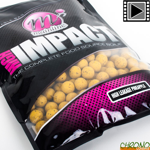 3kg Mainline High Impact Shelf Life Boilies 15mm HIGH LEAKAGE PINEAPPLE