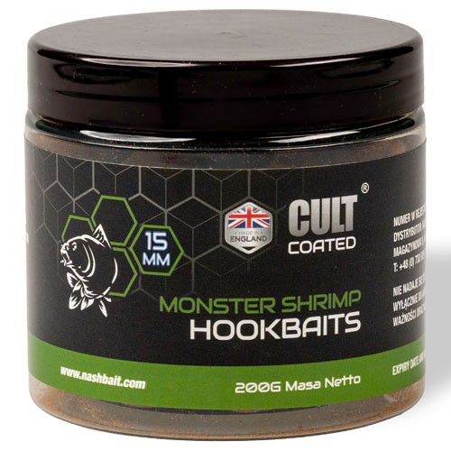 Bouillettes Nash Monster Shrimp Cult Coated Hookbaits 20mm