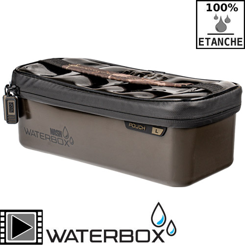 Trousse à Accessoires Etanche Nash Subterfuge Waterbox Pouch L