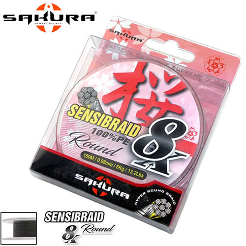 Ligne Tresse Sakura Sensibraid 8 Green 150m 