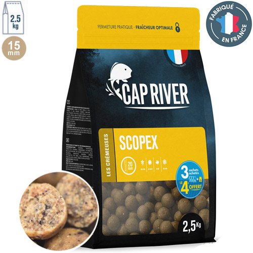 Cap River Boilies Scopex 15mm 2.5kg