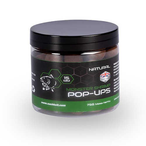 Pop Ups Nash Monster Shrimp 15mm 75g Natural