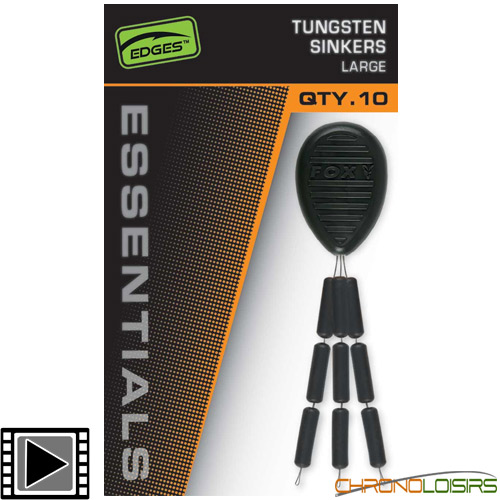 Fox Edges Tungsten Sinkers Large (x10)