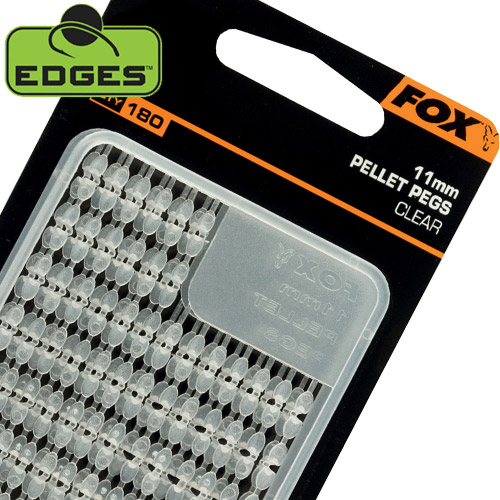 Fox Edges Pellets Pegs Clear 11mm Stop Baits (x 180)