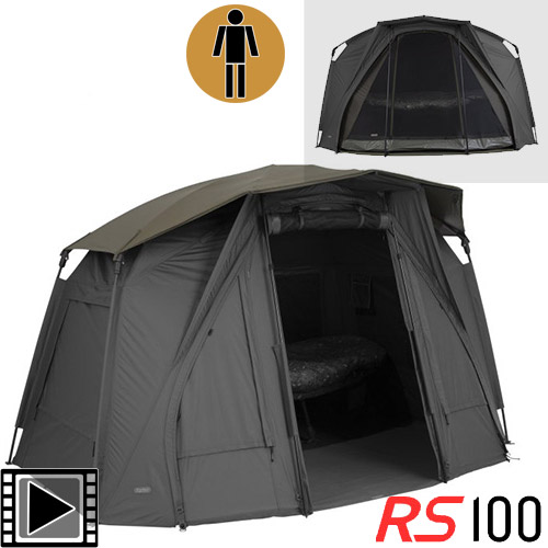 Bivvy Trakker Tempest RS 100 1 persona (Bivvy + Skull Cap + Capsula Interior)