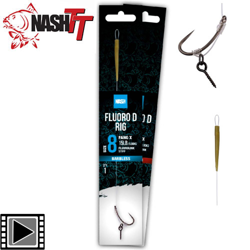 Nash Fluoro D Rig Barbless