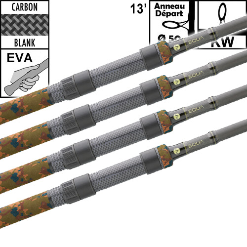 Canne Prowess Equa 50mm 13' 4lbs Full EVA Camo (les 4)