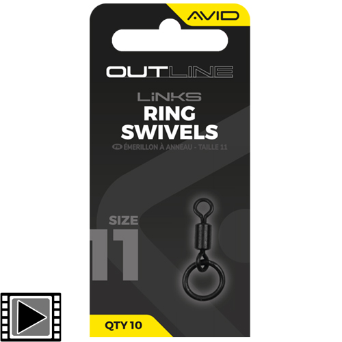 Emérillon à Anneaux Avid Carp Outline Ring T.11 (par 10)