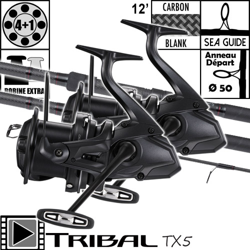 Ensemble Shimano TX-5B Carp Intensity 12' 3.5lbs Ultegra 14000 XTE (les 2)