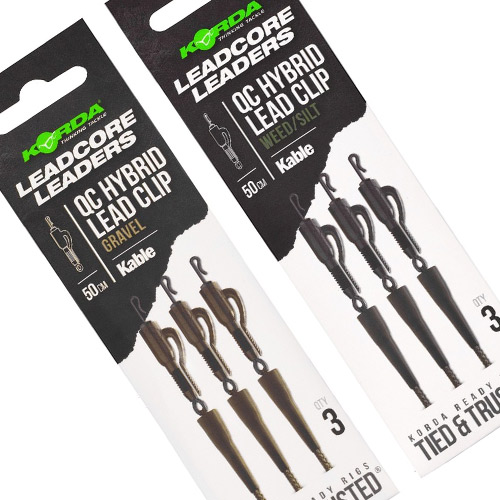 Korda Kable Leadcore Hybrid LC QC Swivel 50cm (x3)