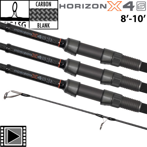 Fox Horizon X4 S 8'-10' 3.5lbs Full Slim Shrink Rod (x3)