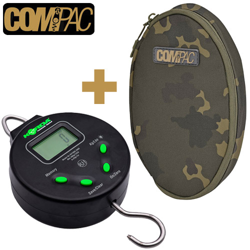 Korda Digital Scale 60kg + Pouch Dark Kamo
