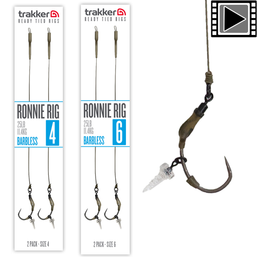 Bas de Ligne Trakker Ronnie Rig Sans Ardillon (par 2)
