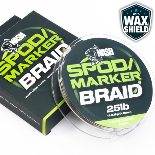 Nash Spod & Marker Braid LO Viz Green 0.18mm 300m