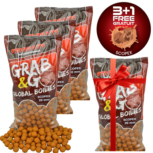 Bouillettes Starbaits Grab & Go Scopex 20mm 2.5kg (x3)