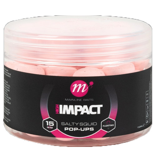 Mainline High Impact Pop Ups Salty Squid 15mm 150ml