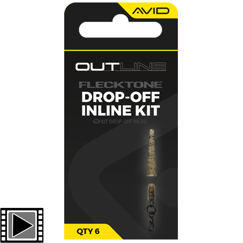 Kit Montage Avid Carp Outline Flecktone Drop-Off Inline (par 6)