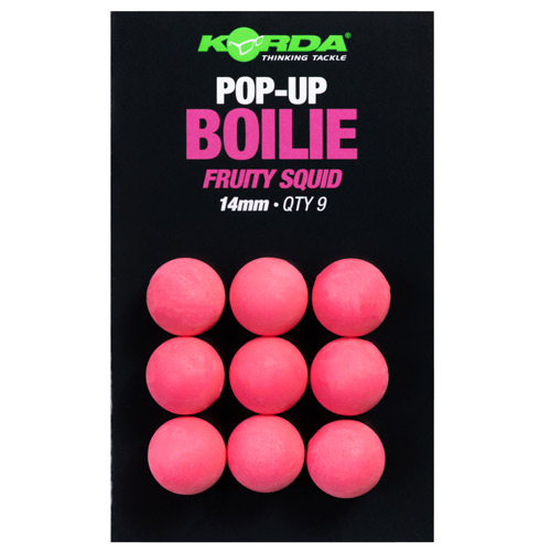 Bouillette Korda Plastic Pop Up Fruity Squid 14mm (par 9)