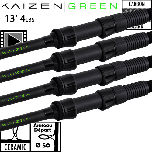 Canne Korda Kaizen Green Ceramic 50mm 13' 4lbs (les 4)