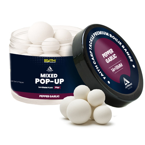 Pop Ups Faith A-Prime Garlic Pepper 14+18mm 150ml